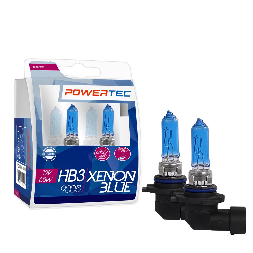 Mtech Powertec XenonBlue HB3 lampen 12V DUO