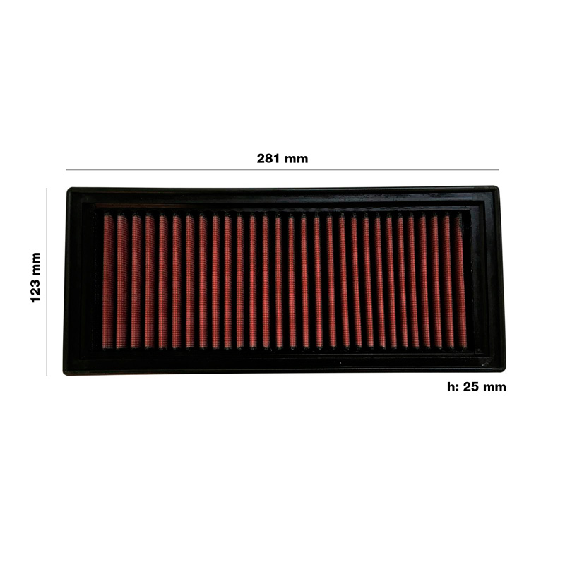 Simoni Racing vervangingsfilter  Fiat Panda 1.1/1.2 (52,60 pk) 2003-2011 / Lancia Ypsilon 1.2 (60 pk) 2003-2007
