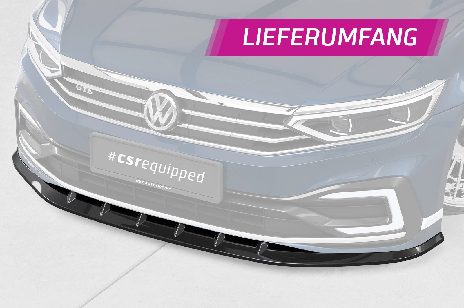 Voorspoiler VW Passat B8 Typ 3G GTE R-Line facelift 7/2019-2024