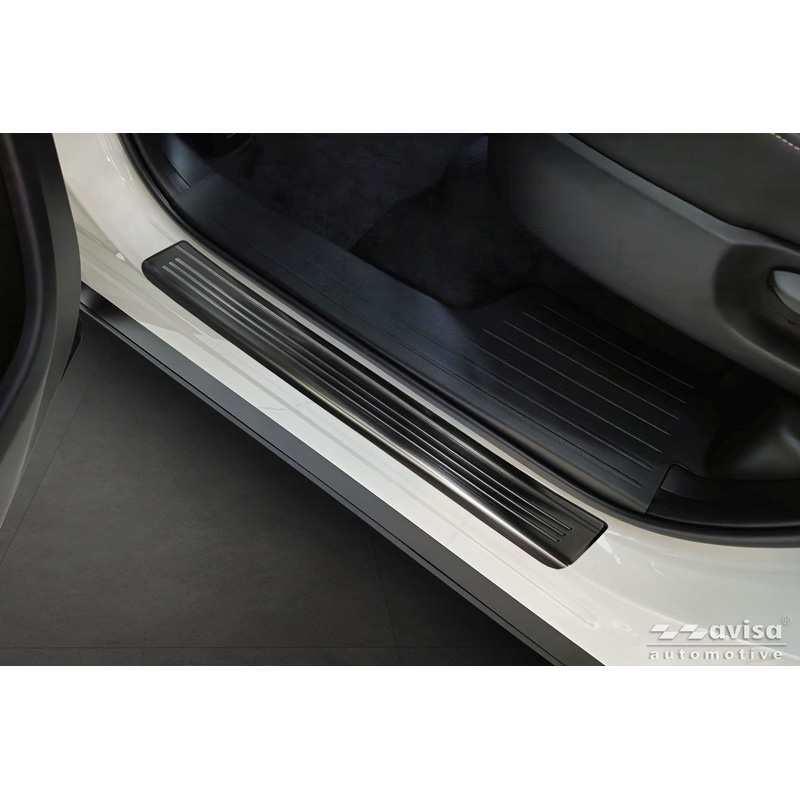 Avisa Zwart RVS Instaplijsten  Mazda CX-80 (KL) 2024- - 'Lines' - 4-delig