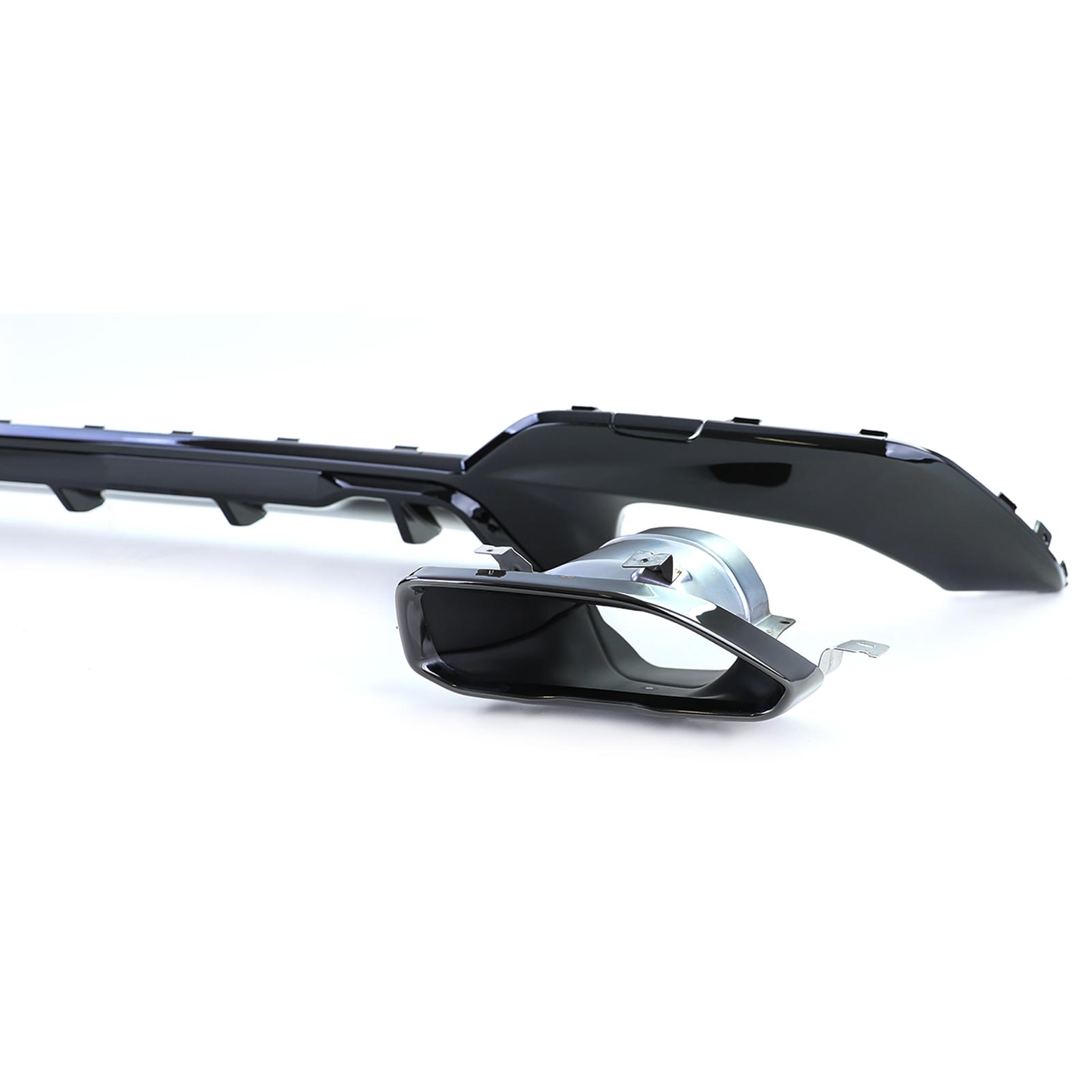 Diffuser BMW 3 Serie M Pakket G20 G21 M340i Look Glans Zwart