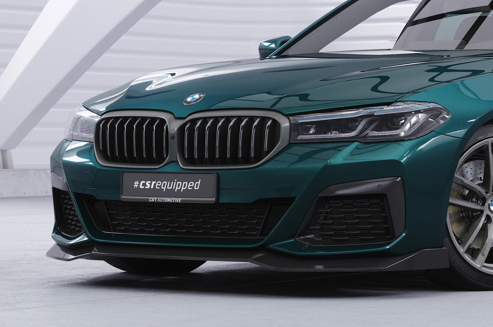 Voorspoiler BMW 5er G30/G31 M-Paket LCI Glans Zwart – CSR Design (07/2020-)