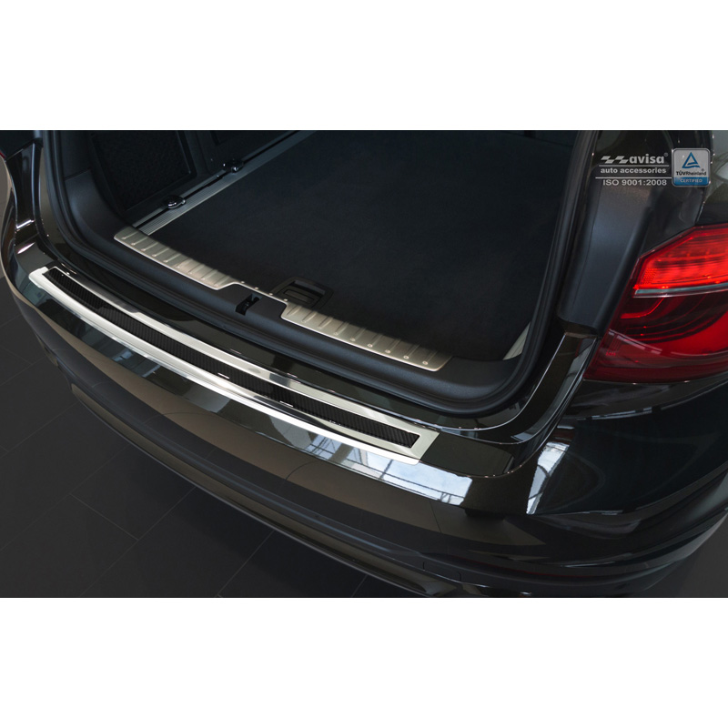 RVS Achterbumperprotector 'Deluxe' BMW X6 F16 2014- Chroom/Zwart