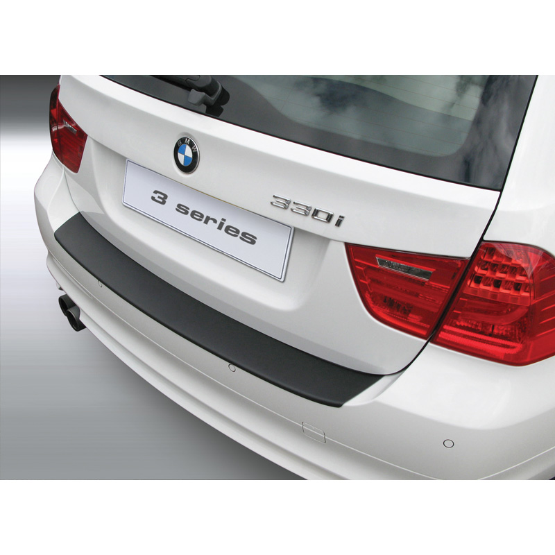 ABS Achterbumper beschermlijst  BMW 3-Serie E91 Touring 2008-2012 excl. M Zwart