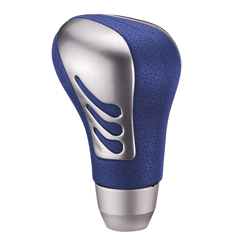 Pookknop M-3 blauw/Aluminium