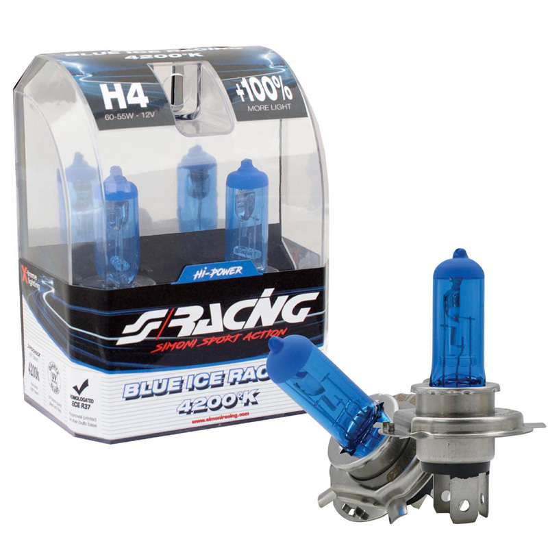 SR Halogen H4(4200) Ice White 12V/60-55W