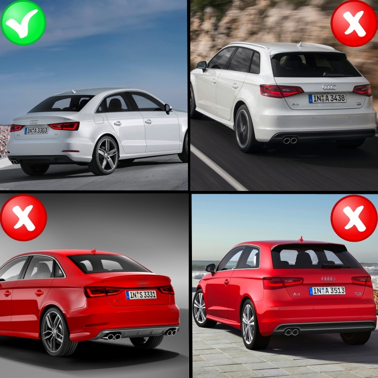 Diffuser Audi A3 8V Sedan (2012-2015) S3 Design