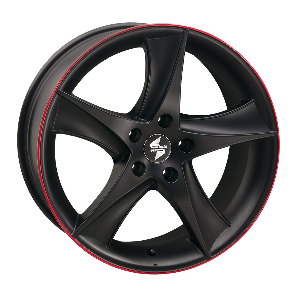 Velgen EtaBeta Jofiel zwart red 9x19 5x112 ET35