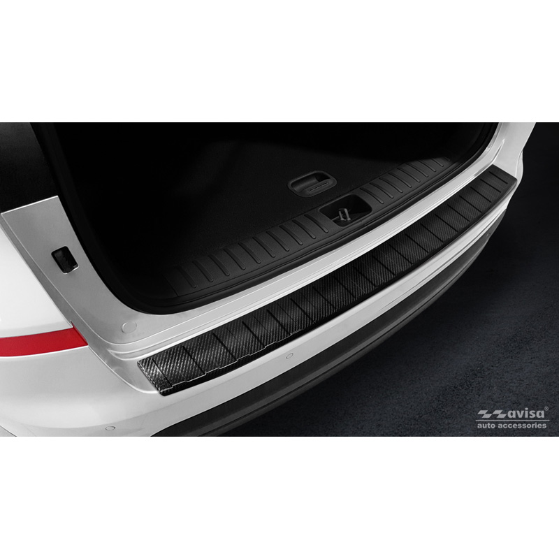 Echt 3D Carbon Achterbumperprotector  Hyundai Tucson Facelift 2018-