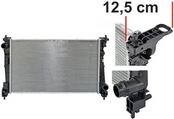 Radiator FIAT GR.PUNTO+EVO 09->> 620x390x16