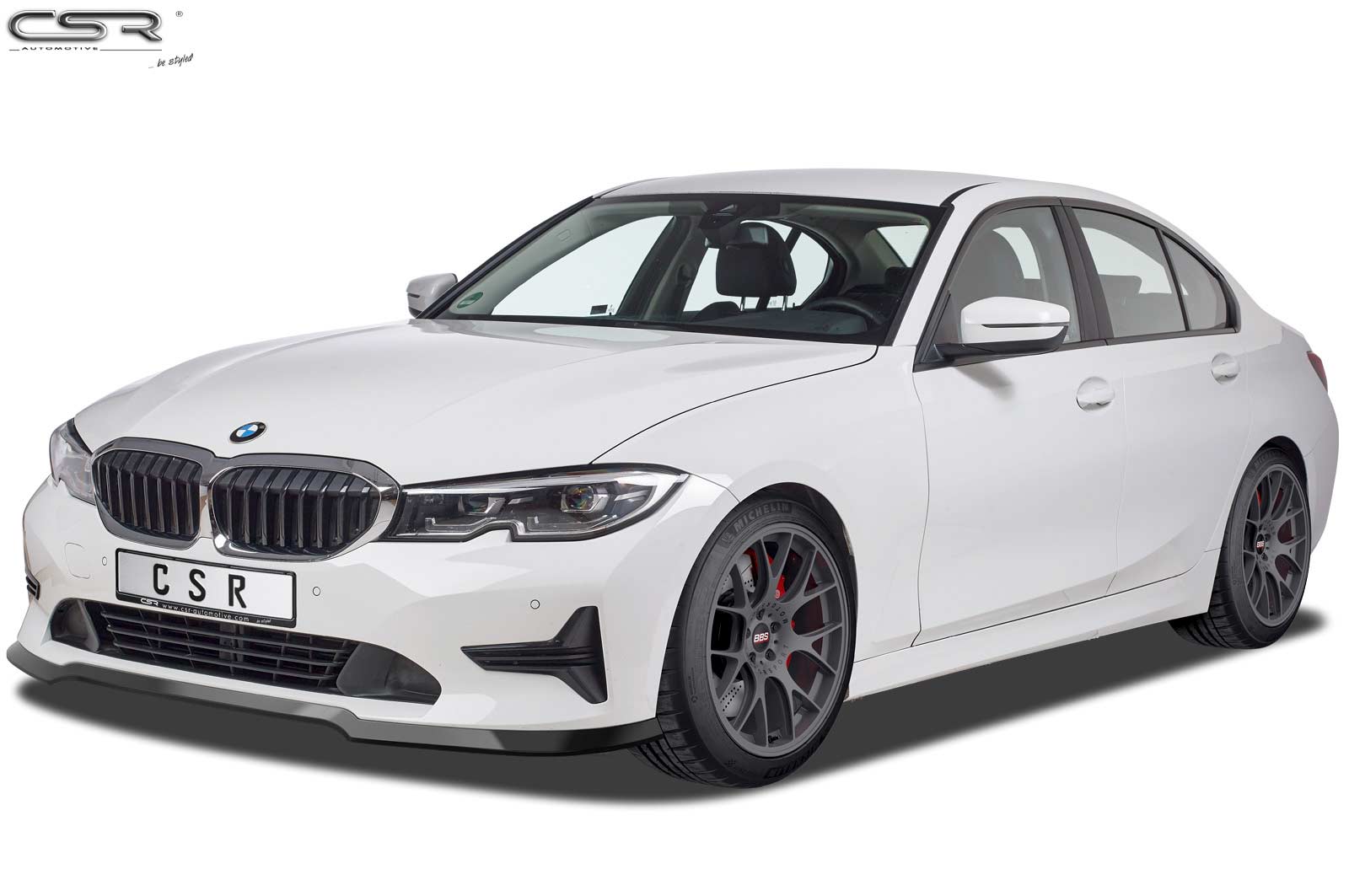 Voorspoiler BMW 3‑Serie G20 Limousine / G21 Touring glans zwart 2019–2022
