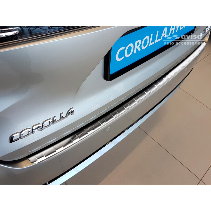 RVS Achterbumperprotector  Toyota Corolla XII Combi 2019- (incl. GR Sport) & Suzuki Swace Combi 2020- 'Ribs'