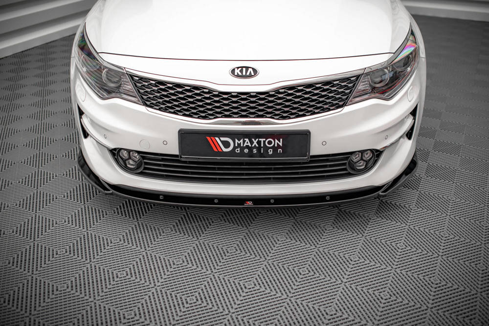 Voorspoiler V.2 Kia Optima Mk4 Maxton glans zwart