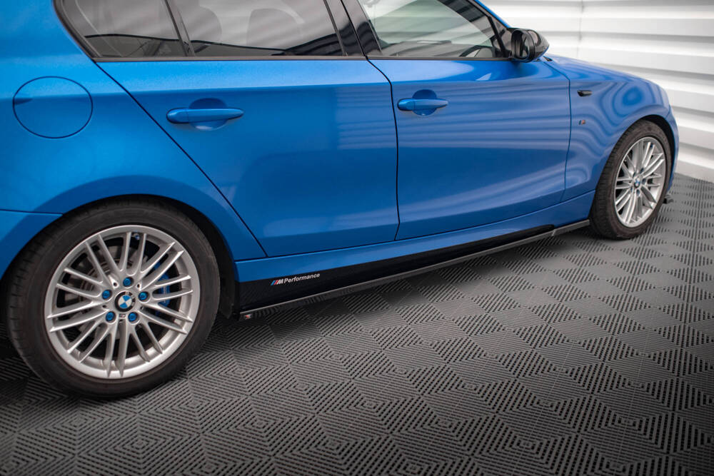 Zijskirts BMW 1 Serie M Pakket E87 Maxton Glans Zwart