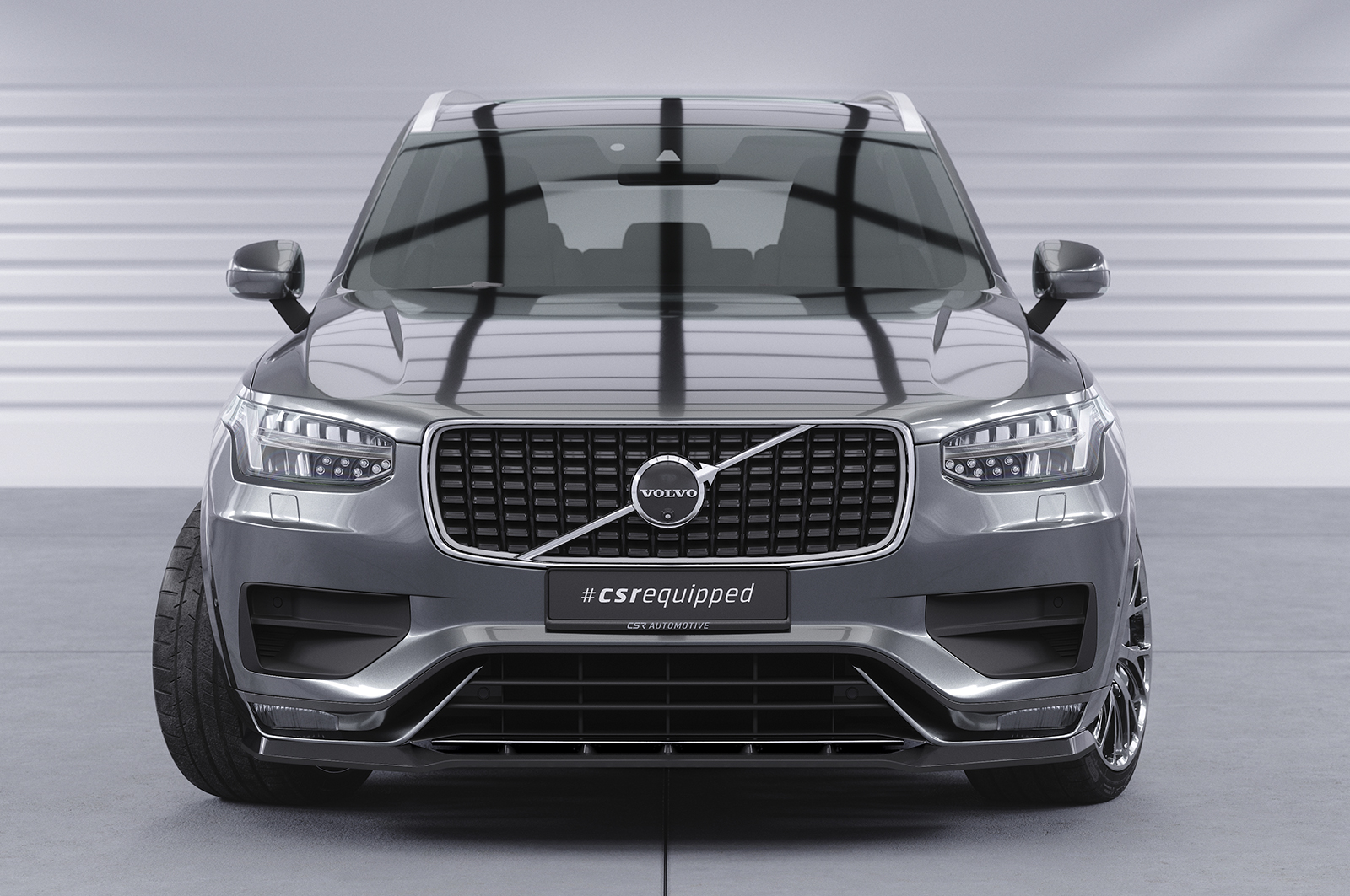 Voorspoiler Volvo XC90 2019- CSR Glans Zwart