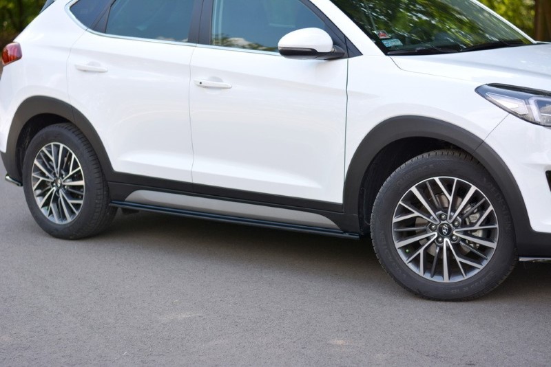 Zijskirts Diffusers Hyundai Tucson MK.3 Facelift Glanzend Zwart