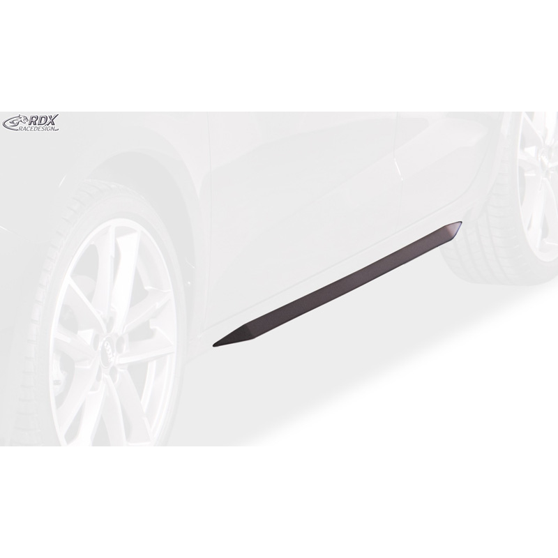 Sideskirts 'Slim'  Audi A1 (GB) 2018- (ABS zwart glanzend)
