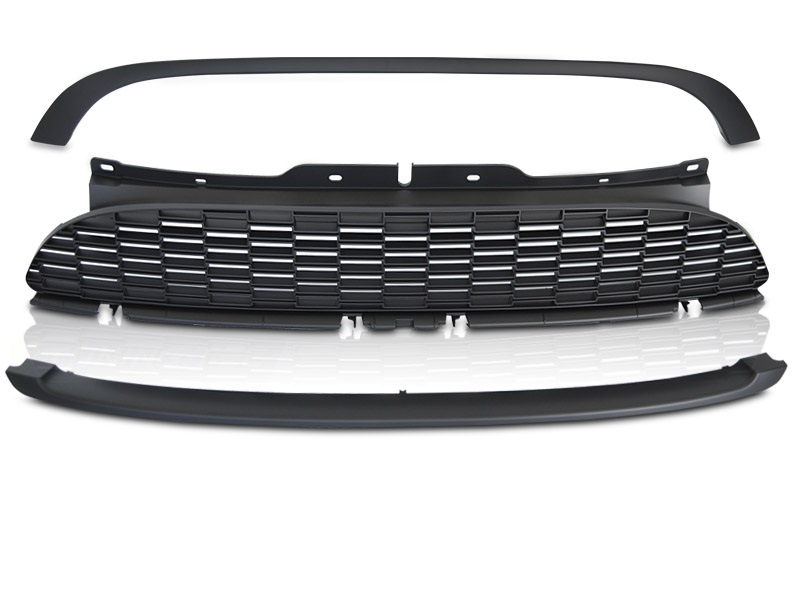 Grill Mini Cooper S R55 R56 R57 JCW look Mat Zwart