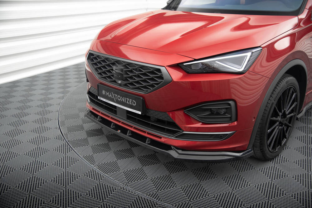 Voorspoiler V.2 Seat Tarraco FR Maxton Glans Zwart