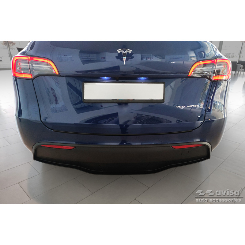 Matzwart RVS Achterbumperprotector  Tesla Model Y 2020-