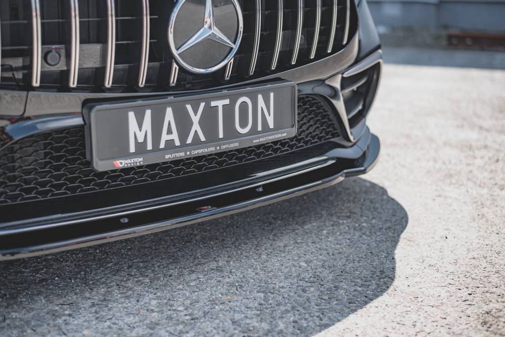 Voorspoiler V.2 Mercedes AMG CLS AMG Pakket & CLS53 C257 Maxton Glans Zwart