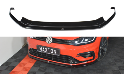 Voorspoiler VW Golf 7.5 R Facelift Glans Zwart