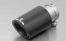 Remus 1 Carbon-Eindstyling 84 mm schuin, Intern Titan, met inste