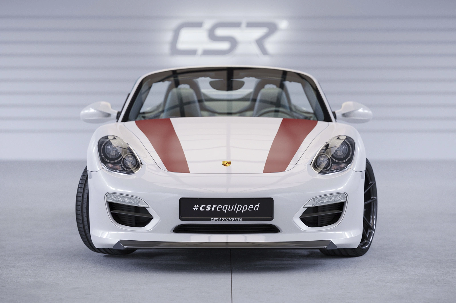 Voorspoiler Porsche Boxster 987 Glans Zwart – 2009–2012