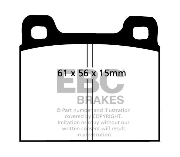 EBC Brakes OPEL Rekord 1.9 72-73 Remblokken voorzijde