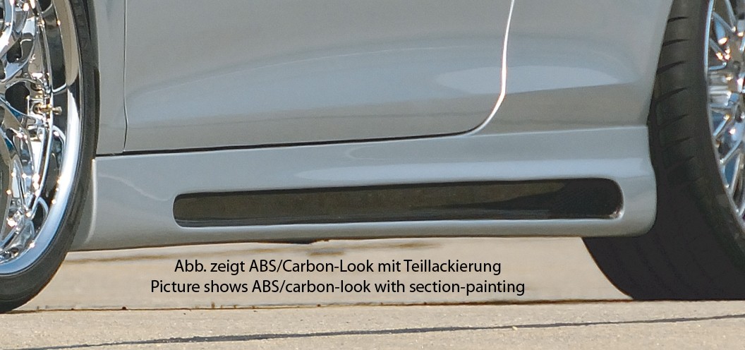 Zijskirts Carbon met schacht en uitsnede VW Eos Rieger