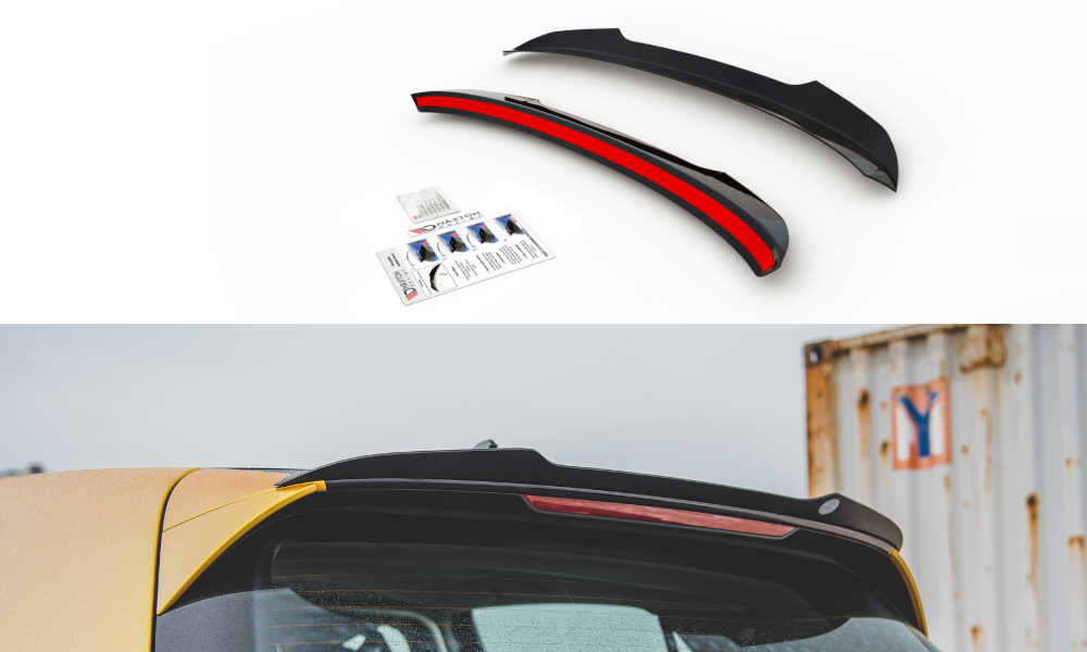 Spoiler V.1 Volkswagen Golf 8 Maxton Glans Zwart