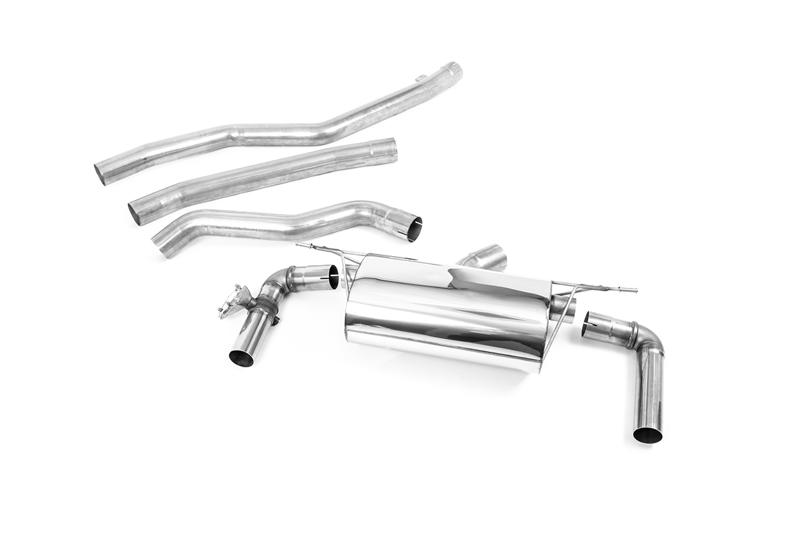 BMW 3 Series F31 M340i Touring 76mm / 3' Cat Back System with Titanium GT-90 Trims