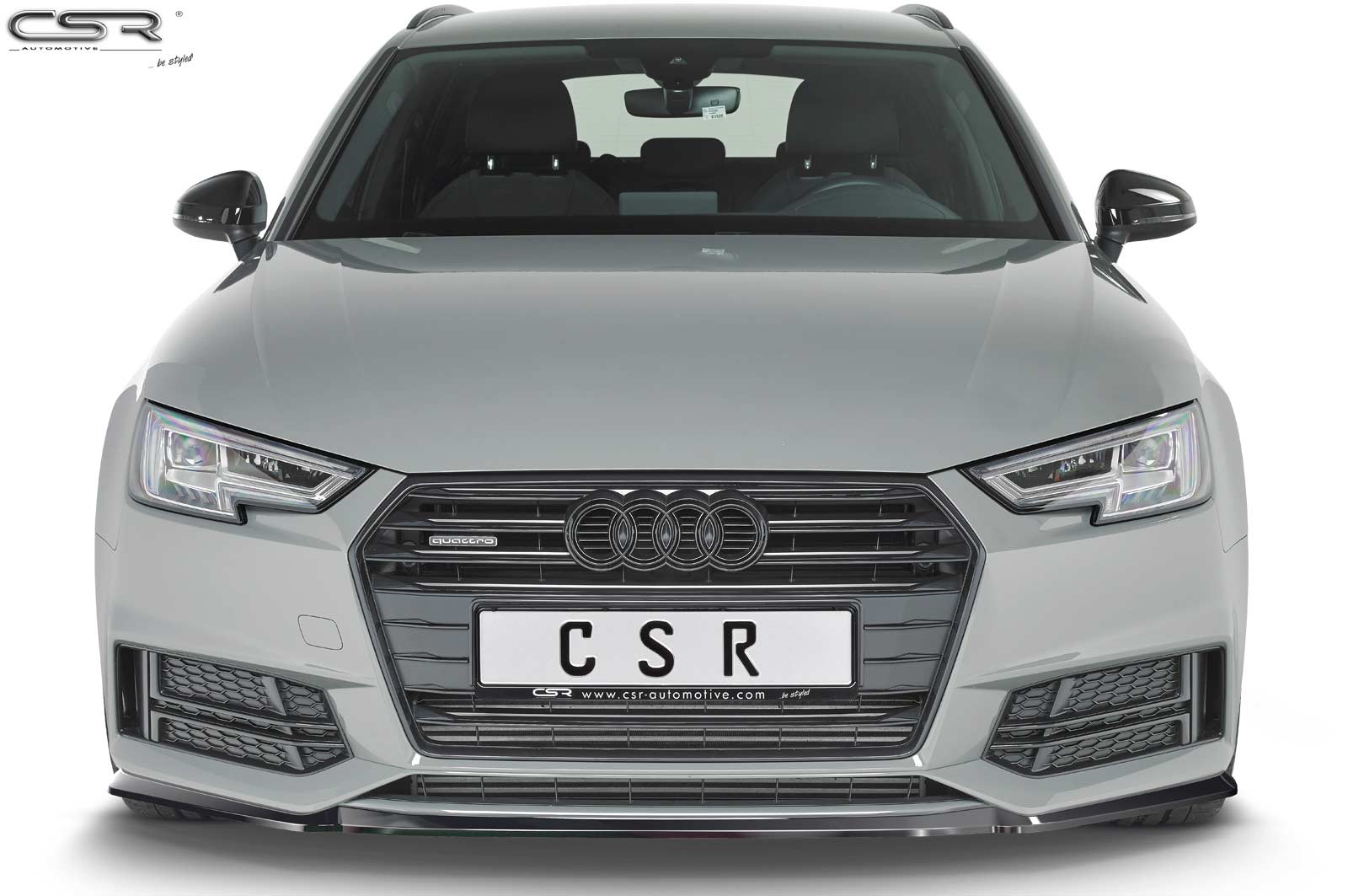 Cup spoiler met ABE voor Audi A4 B9 8W S-Line / S4 B9 8W mat zwart
