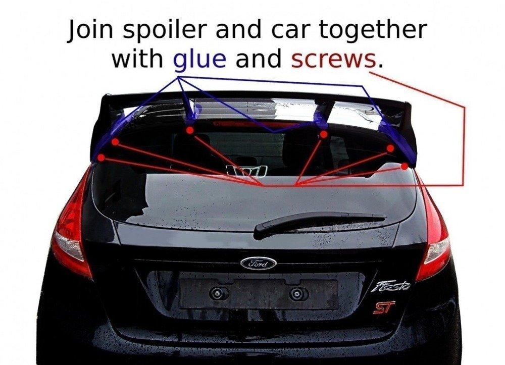 RS look spoiler Ford Fiesta MK7