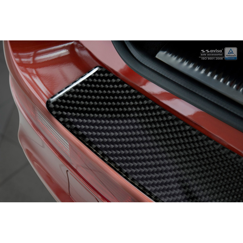 Carbon Achterbumperprotector Audi Q5 2008-2016 Zwart Carbon
