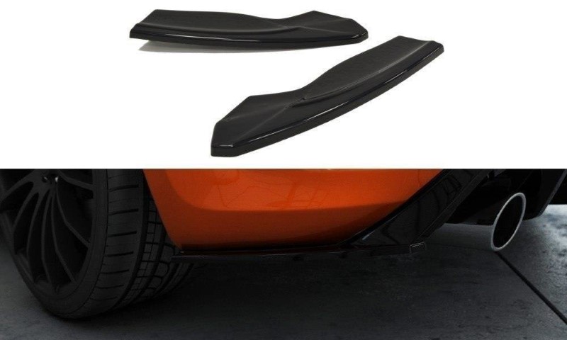 Achterzij Spoilers Ford Focus ST Mk2 V.2 Glanzend Zwart