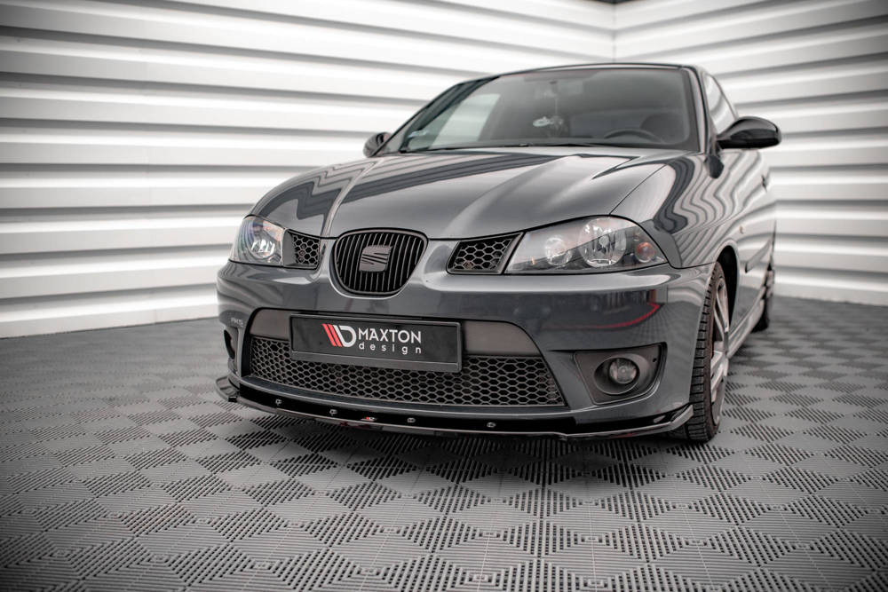 Voorspoiler V.1 Seat Ibiza Cupra MK3 Maxton Glans Zwart