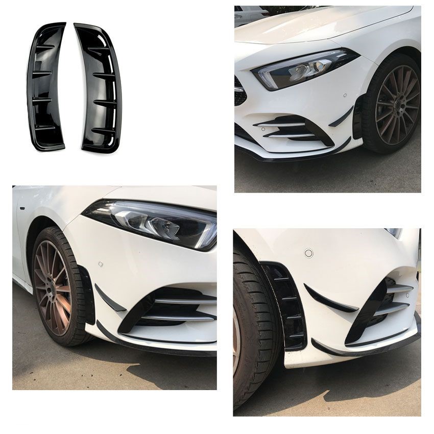 Canards Mercedes A Klasse W177 AMG line Glans Zwart