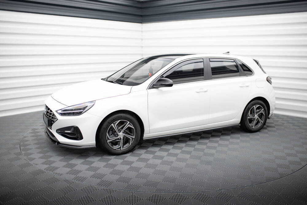 Zijskirts Hyundai i30 Facelift Maxton Glans Zwart