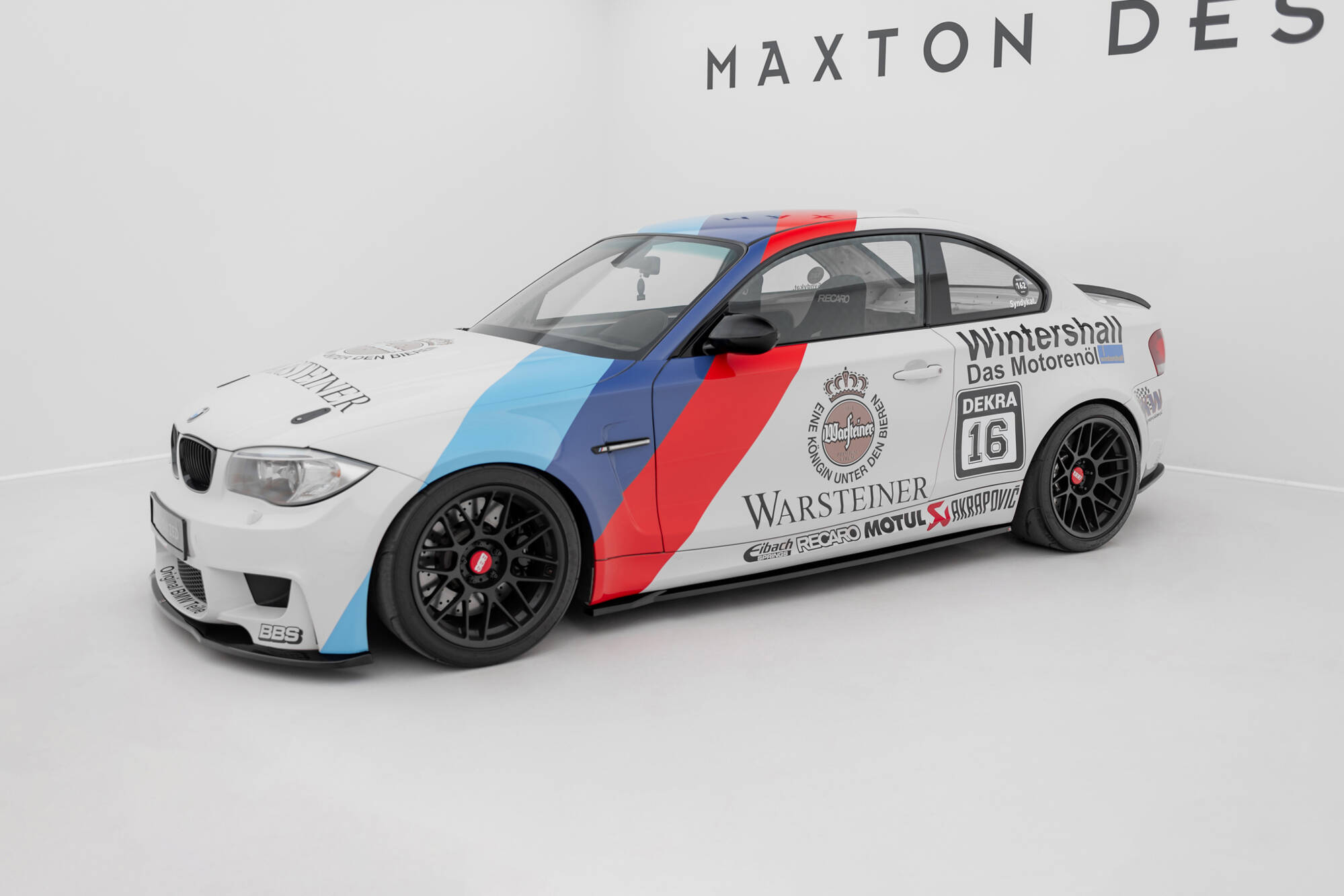 Zijskirts BMW 1 M Coupe E82 Maxton Glanzend zwart