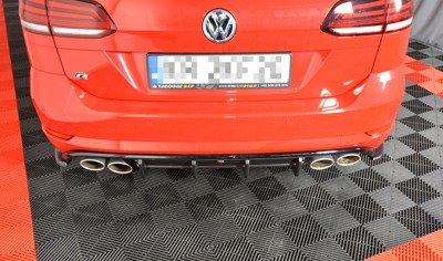 Diffuser VW Golf 7.5 R Facelift Glans Zwart