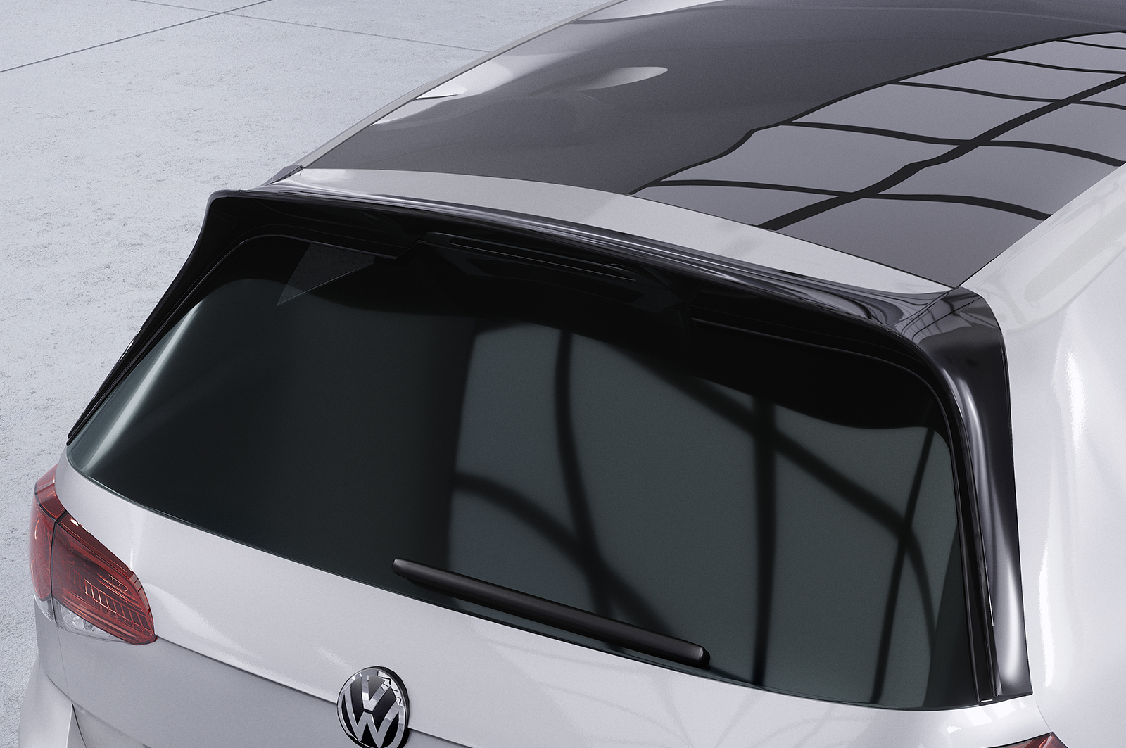 Spoiler Volkswagen Golf 7 Clubsport Look CSR Glans Zwart
