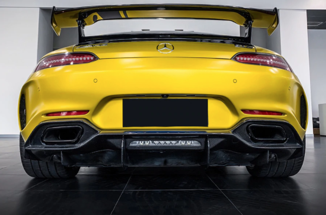 Mercedes Benz AMG GT/GTS/GTC IMP Style Deels Carbon Fiber Achterbumper met Diffuser 2015-2016