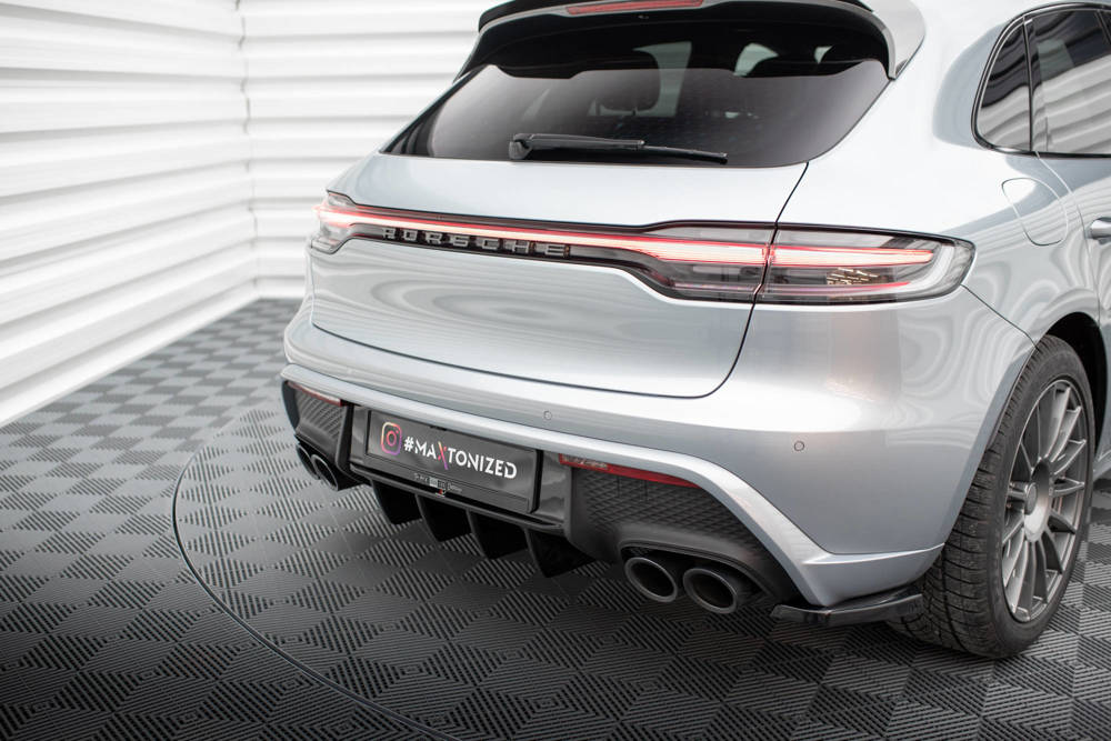 Diffuser Porsche Macan Mk1 Facelift 2 Maxton Glans Zwart