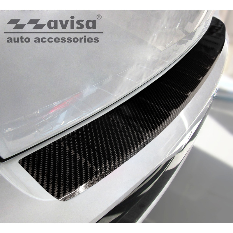 Echt 3D Carbon Achterbumperprotector  BMW X7 (G07) 2019- met M-Pakket 'Ribs'