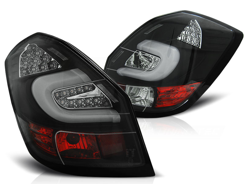 Taillights Skoda Fabia LED 5J 07+ black/smoke
