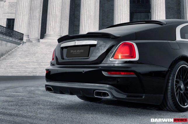 Rolls Royce Wraith & Dawn BKSS Style Deels Carbon Fiber Achterbumper 2016-2020