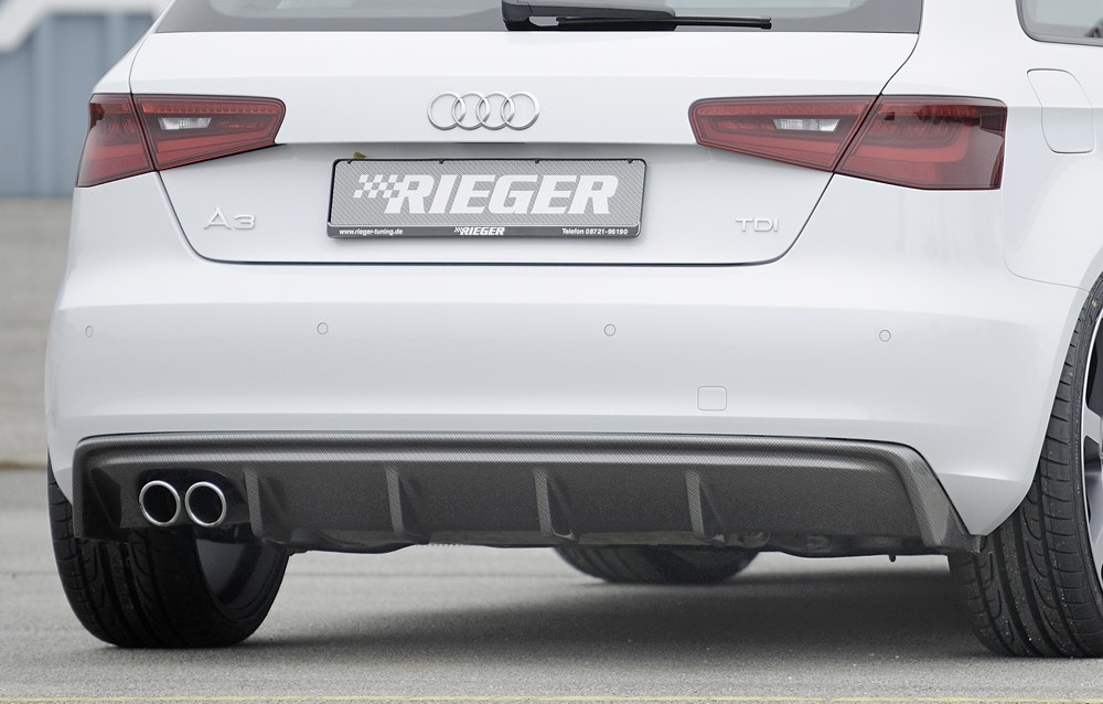 Rieger Achteraanzet Audi A3 8V 2012- Carbon
