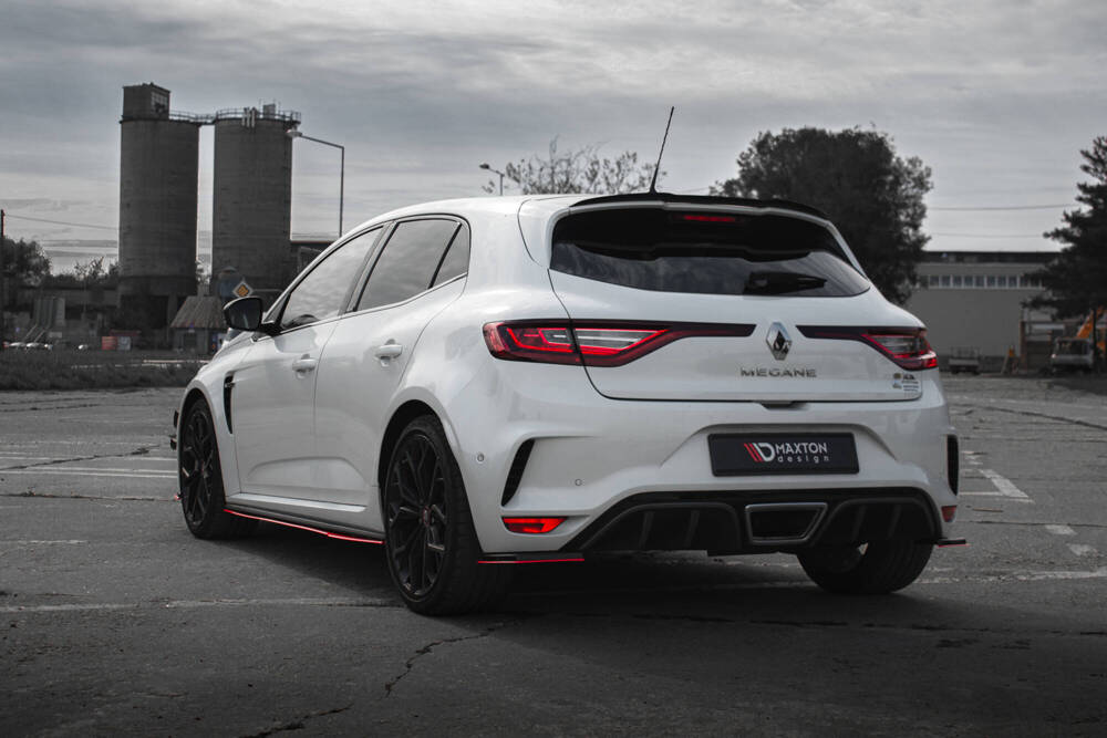 Zijdiffuser Renault Megane RS 4 Maxton Glans Zwart / Rood