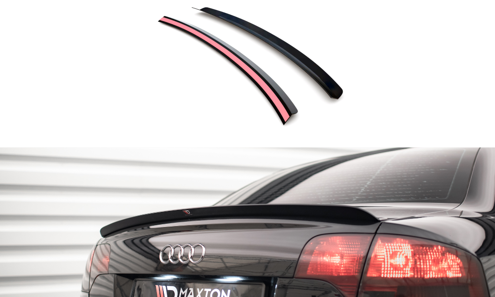 Spoiler Audi A4 B7 S-Line Maxton Glans Zwart